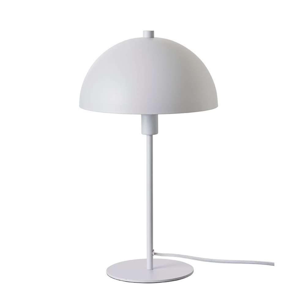Lampe à poser en métal blanc mat