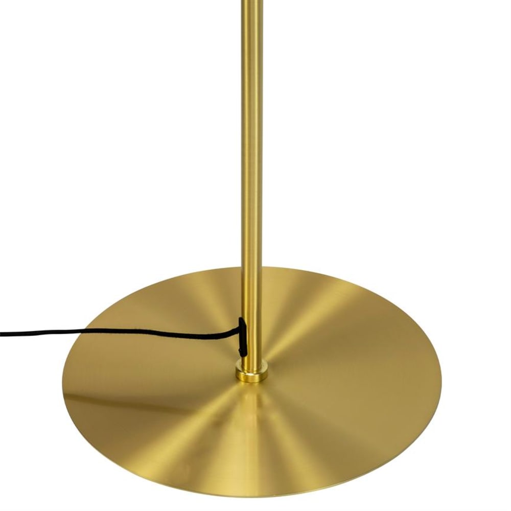 Lampadaire en verre fumé et laiton — vue 4