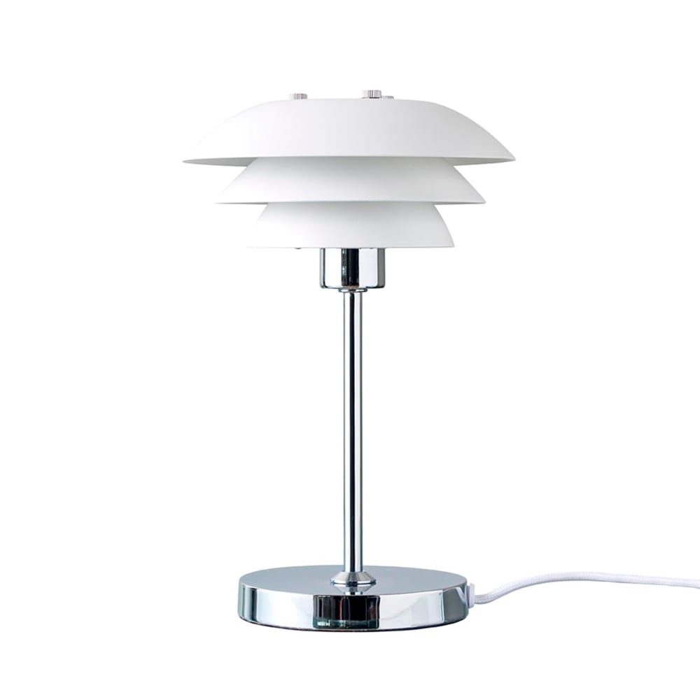 Lampe à poser en métal blanc