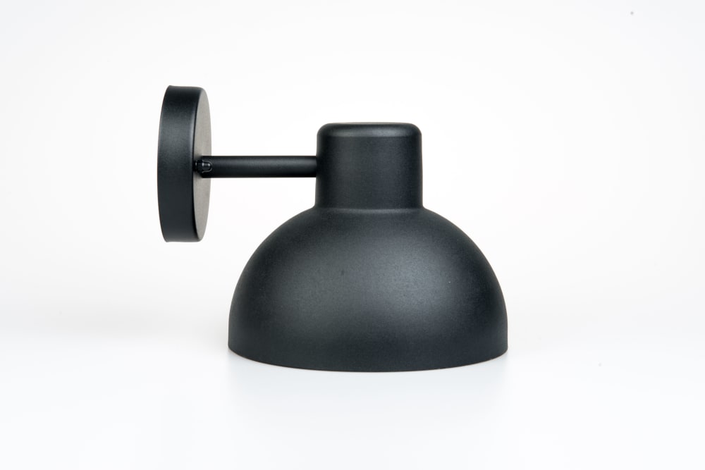 Applique en métal inoxydable 201 noir mat, h 16 cm d 20 cm