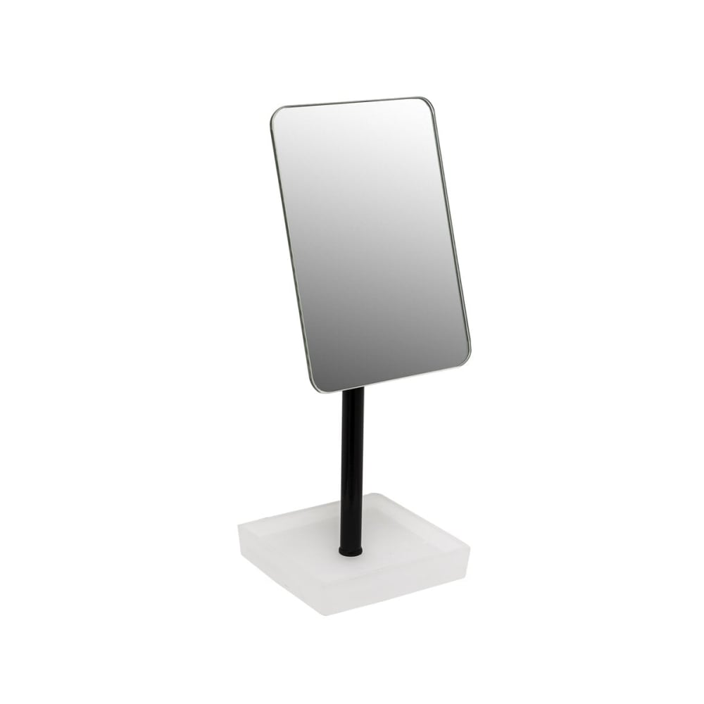 Miroir sur pied en métal noir et blanc H29