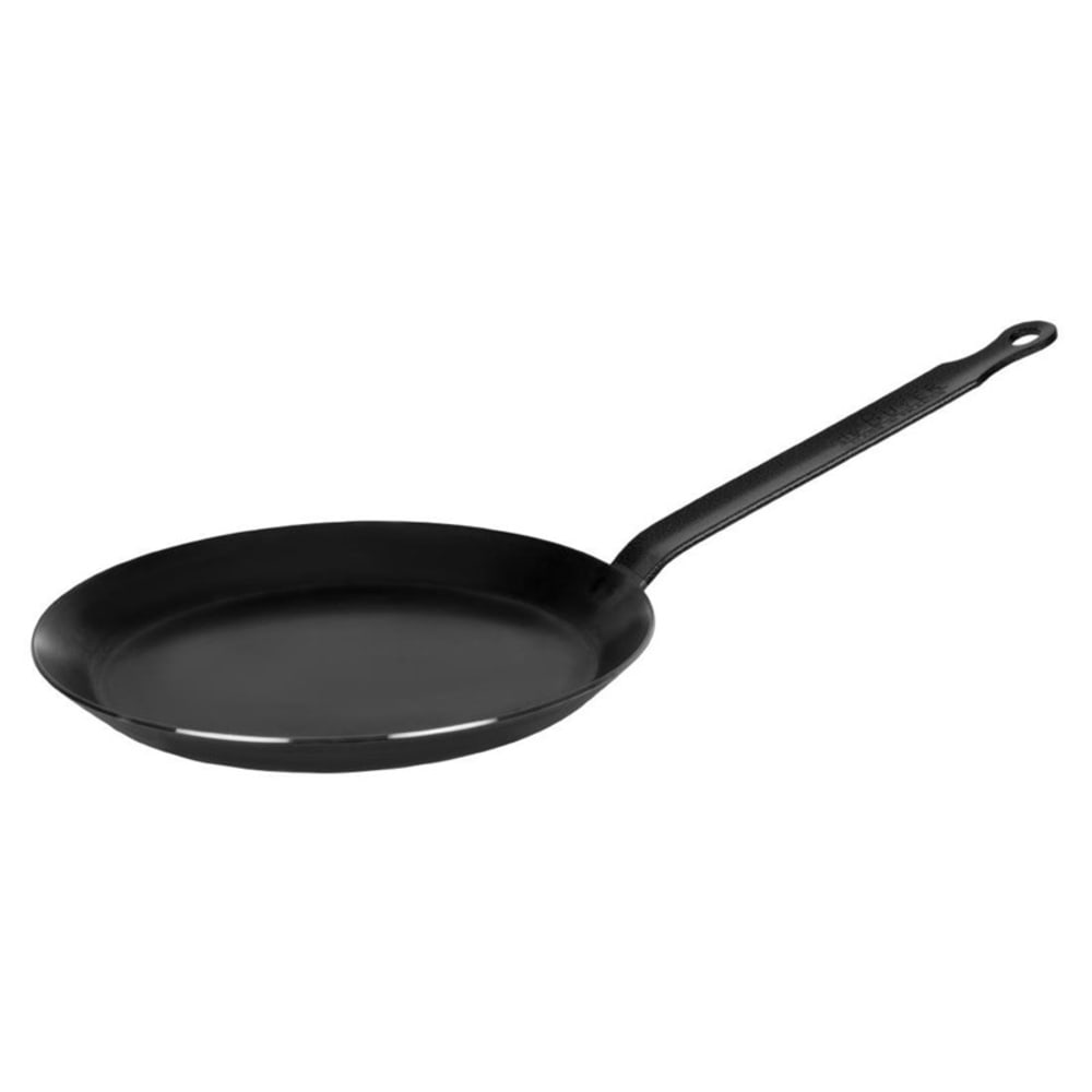 De Buyer Poêle à crêpes professionnelle en acier bleui 200 mm de buyer style classique chic Noir Métal