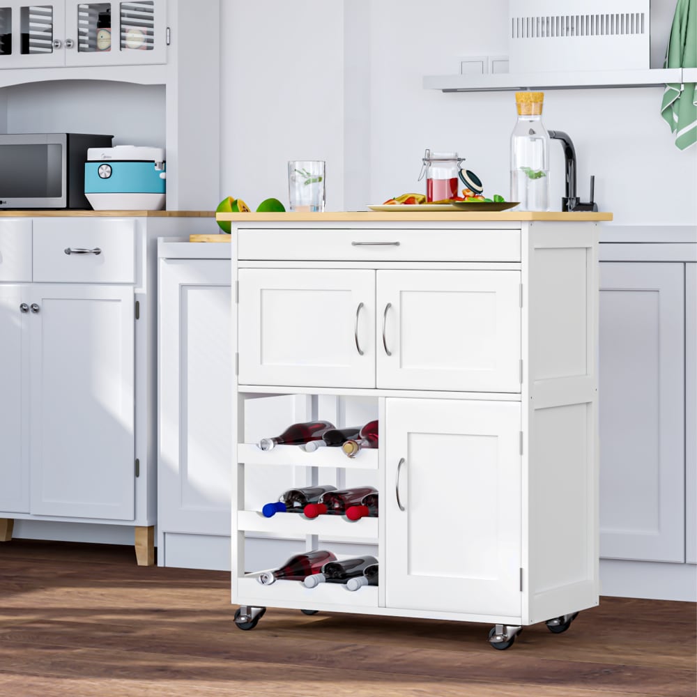 Carro de cocina 67x37x87 cm blanco - Maisons du Monde