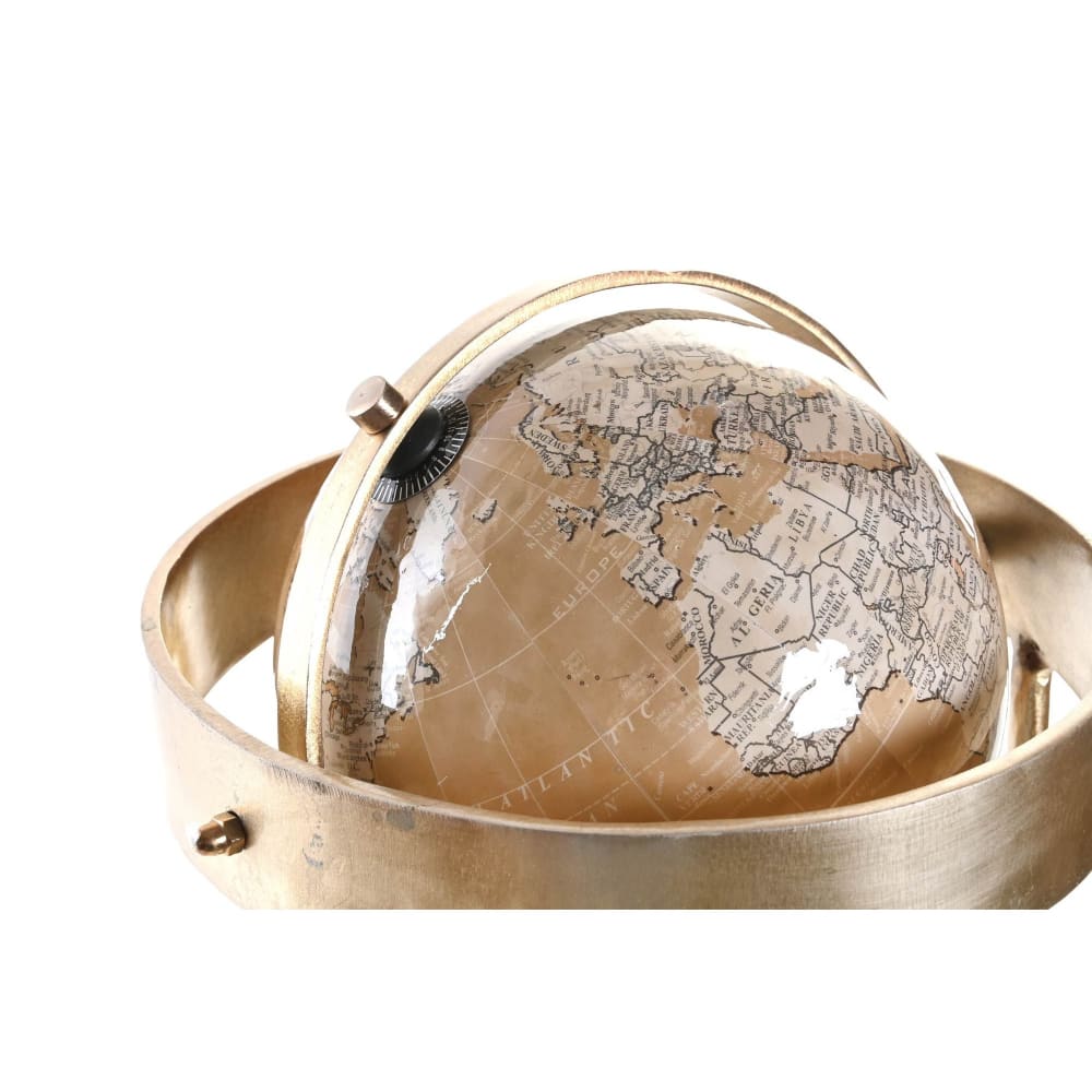 Globe terrestre sur pied métal doré - 25x22x43cm - Maisons du Monde