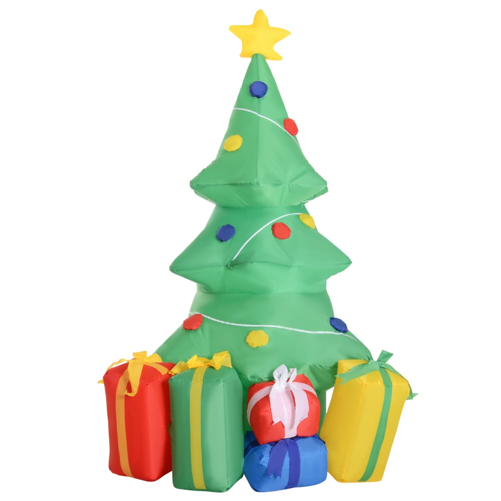 Árbol de navidad inflable 65x75x150 cm verde