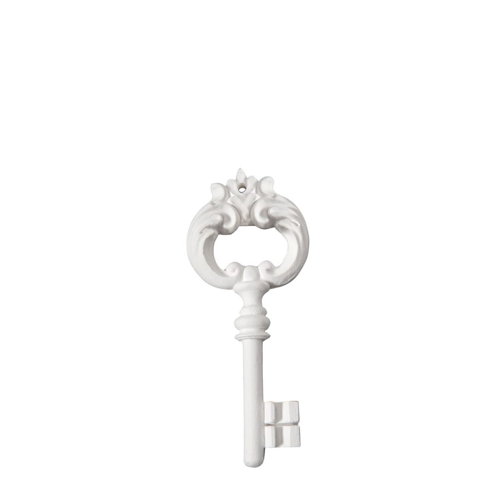 Mathilde M Décor clef simple - marquise Blanc Céramique