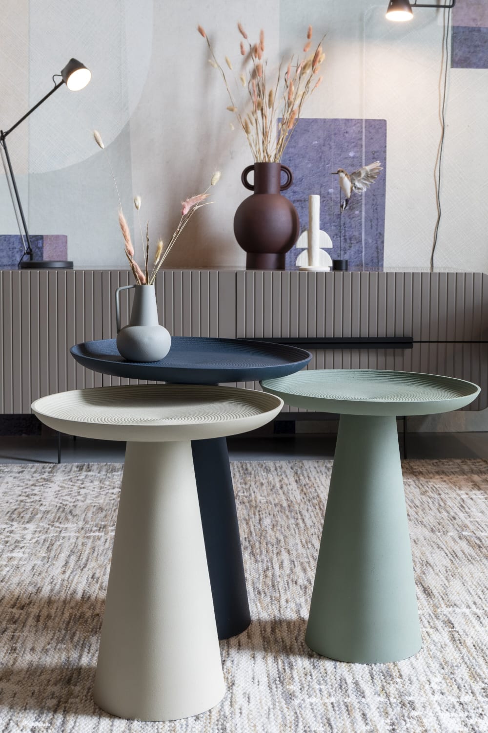 Table d'appoint en métal bleu - Maisons du Monde