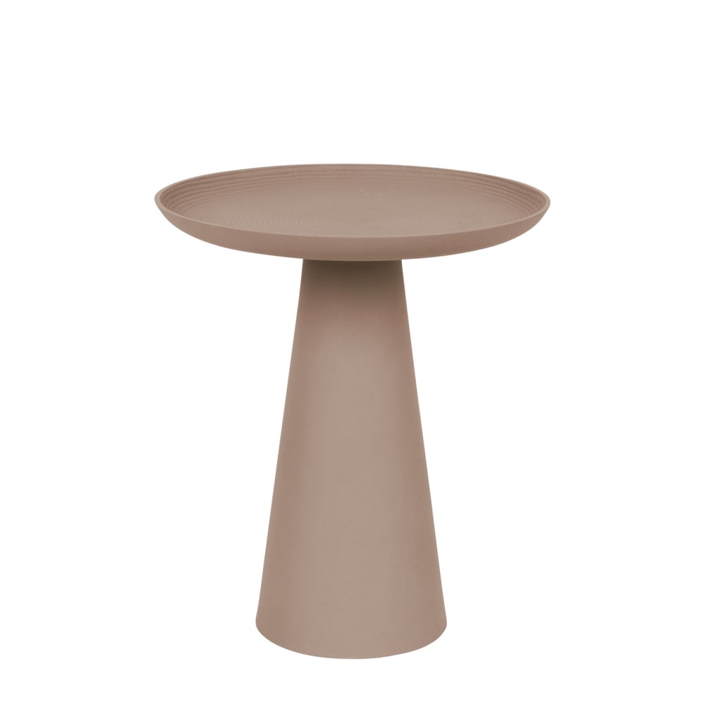 White label Table d'appoint en métal rose style contemporain Rose Métal - 40x46x40cm