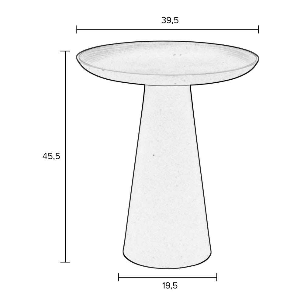 Table d'appoint ronde en aluminium ø39,5cm - vert - Maisons du Monde