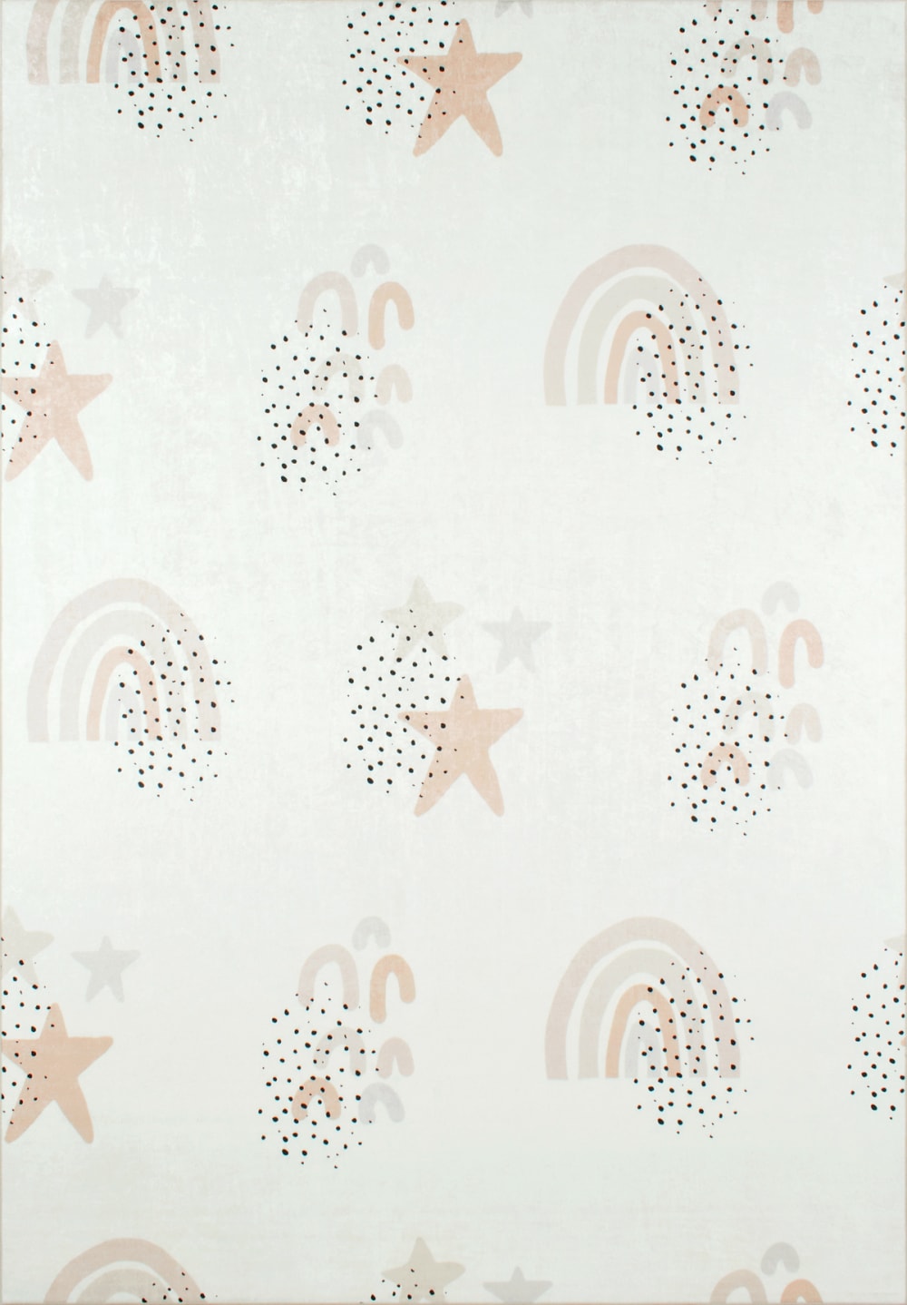 Nazar Cremefarbener Sternenhimmel Kinderteppich 160x230 style modern BEIGE Öko-Tex Zertifikat PES - POLYESTER Kinder