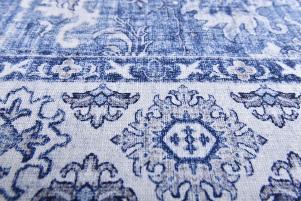 Alfombra de poliéster estampada a máquina - azul - 190x290 cm - Maisons du Monde