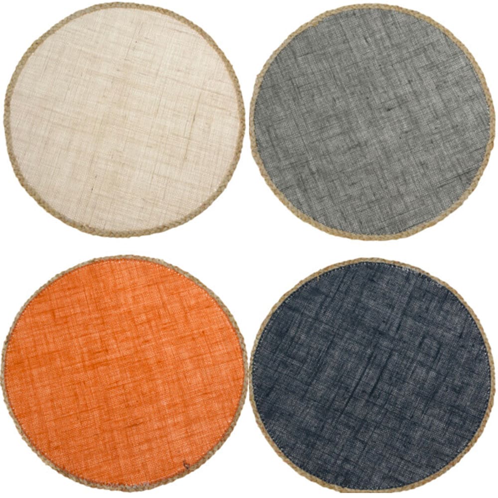 Set de table rond multicolore - Set de 4