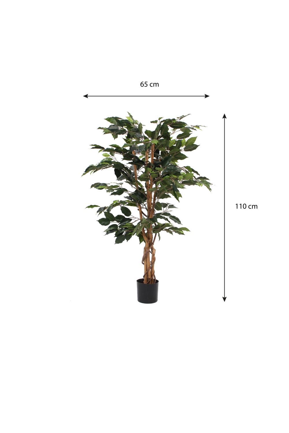 Plante artificielle Vert Polyester H110xl65xL65cm