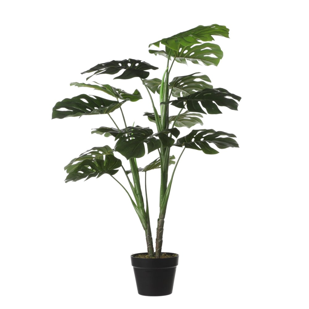 Planta artificial monstera verde h100xb70xl70cm