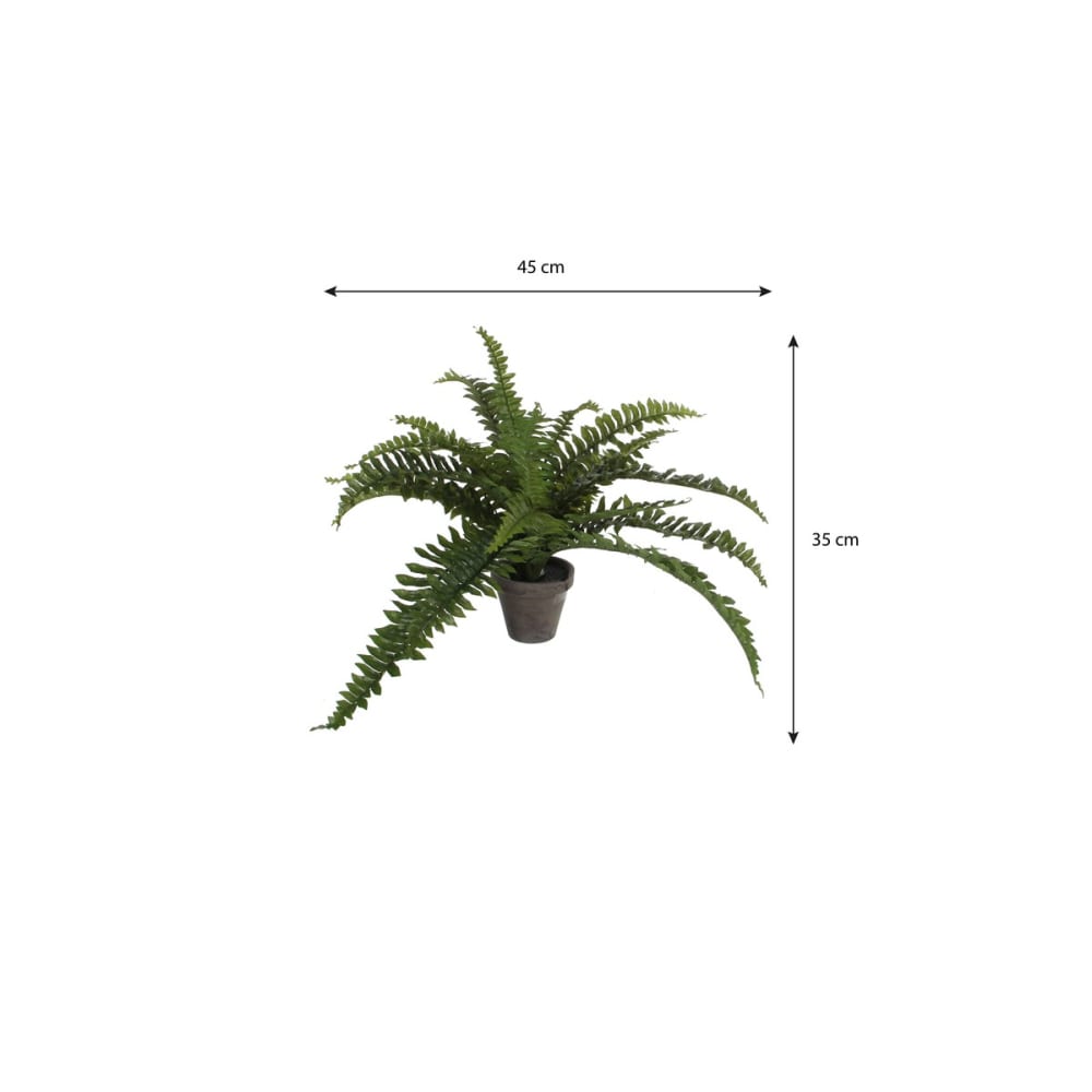 Planta artificial boston fern verde h35xb45xl45cm - Maisons du Monde