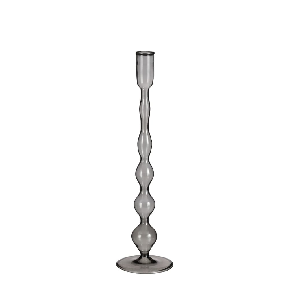 Mica Decorations Leuchter Trent Dunkelgrau Glas H33xB9xL9cm style modern - Glas