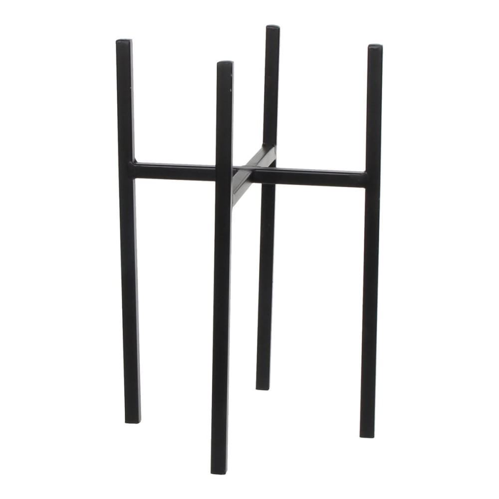 Supporto per piante ascot nero h35xb20.5xl20.5cm - Modello Contemporaneo - Nero - Acciaio
