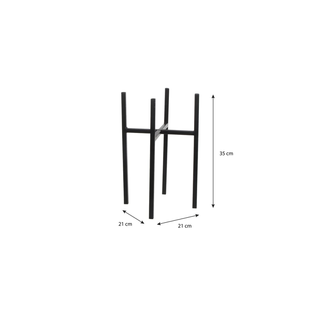 Supporto per piante ascot nero h35xb20.5xl20.5cm - Mica