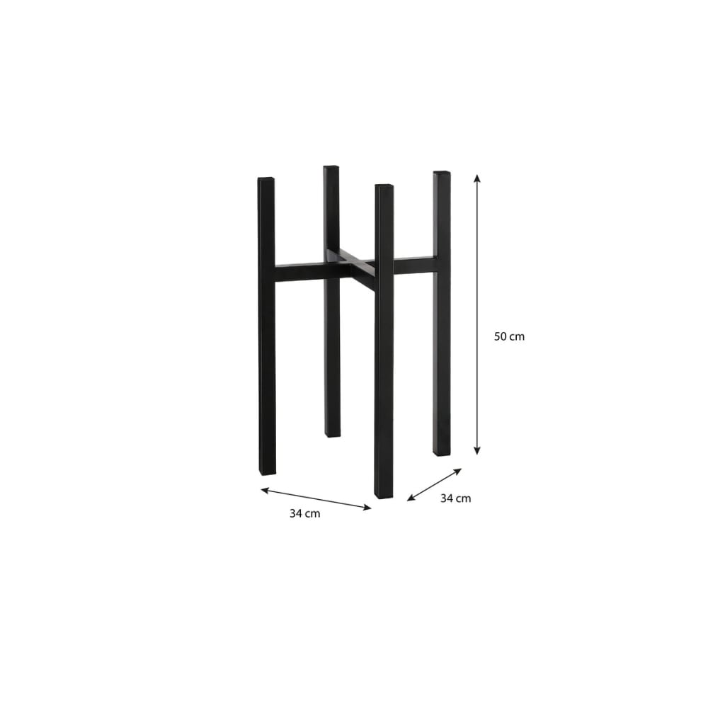 Soporte para plantas ascot negro h49.5xb34xl34cm - Maisons du Monde