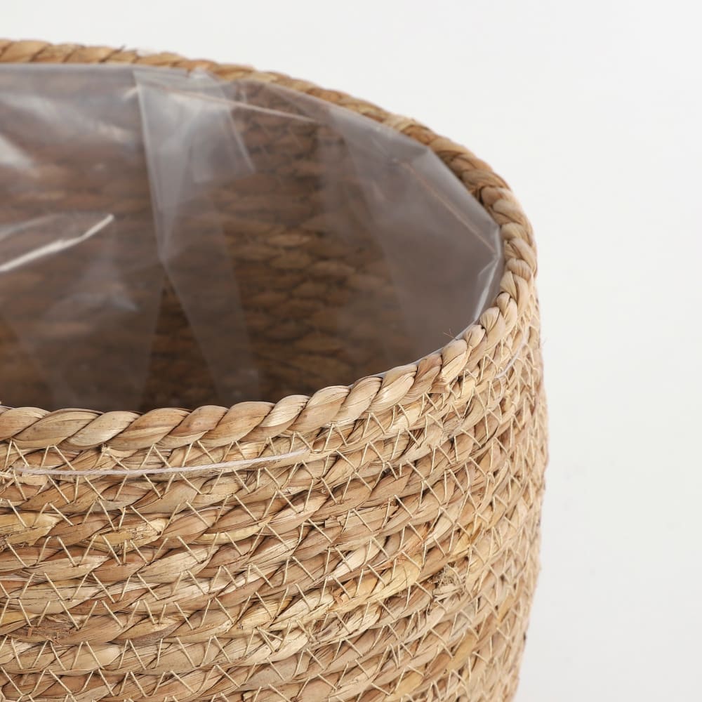 Blumentopf Jorck Hellbraun Seegras H24xB26xL26cm - Maisons Du
