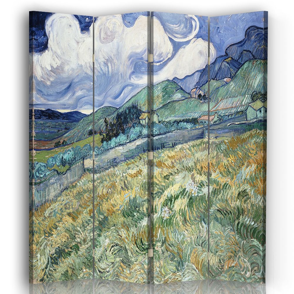 Biombo Vista Desde Saint-Remy - Van Gogh - cm. 145x170 (4 paneles)
