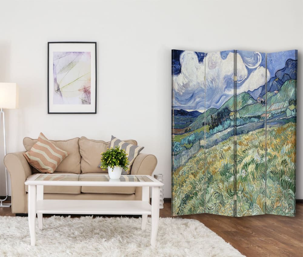 Paravent - Cloison Vue de Saint-Rémy - Van Gogh cm 145x170 (4 volets)