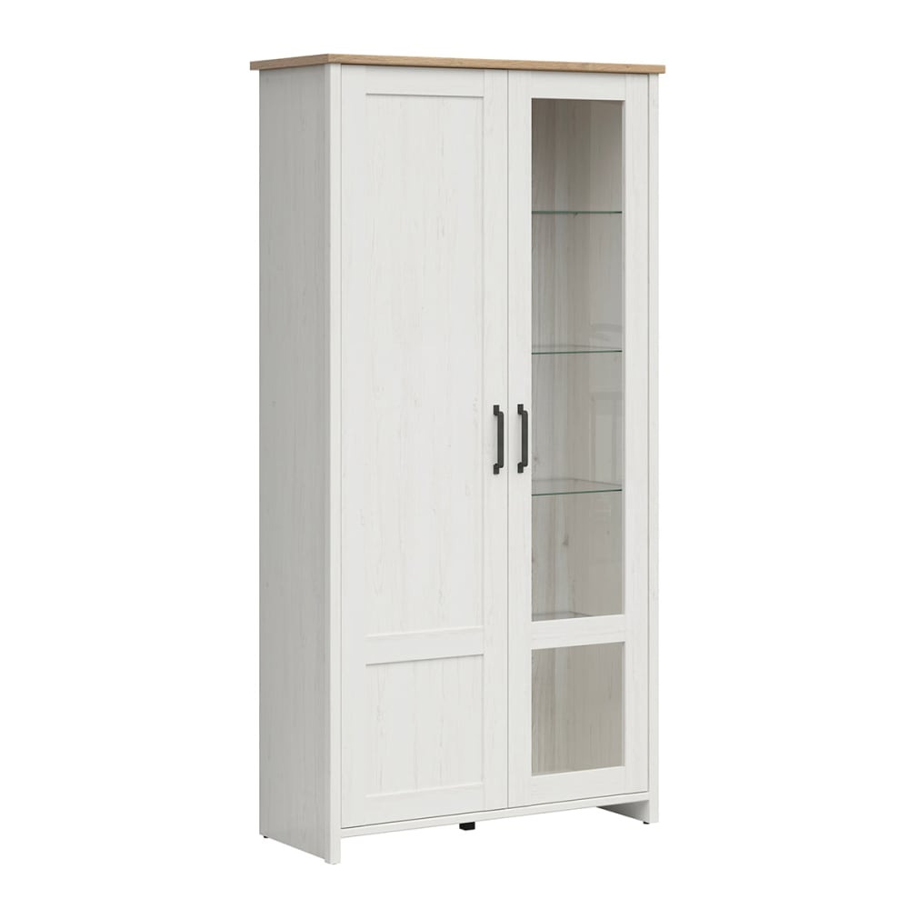 Vaisselier 2 portes panneaux mélaminés blanc