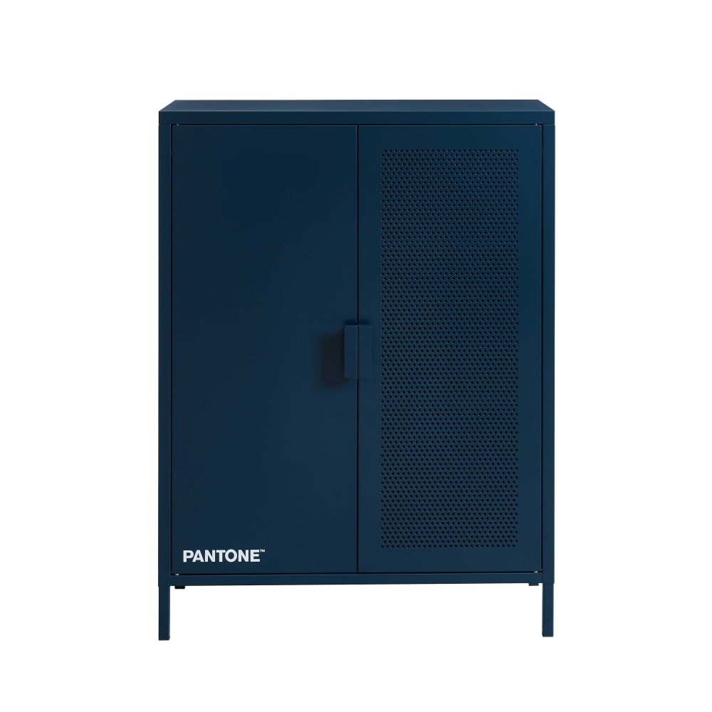 Buffet métal bleu nuit 2 portes 75cm - Maisons du Monde