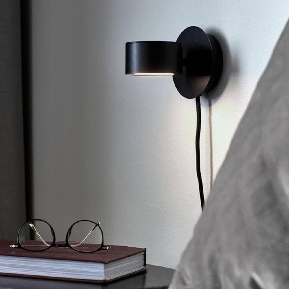 Wandleuchte aus schwarzem Metall mit Schalter - Maisons Du Monde