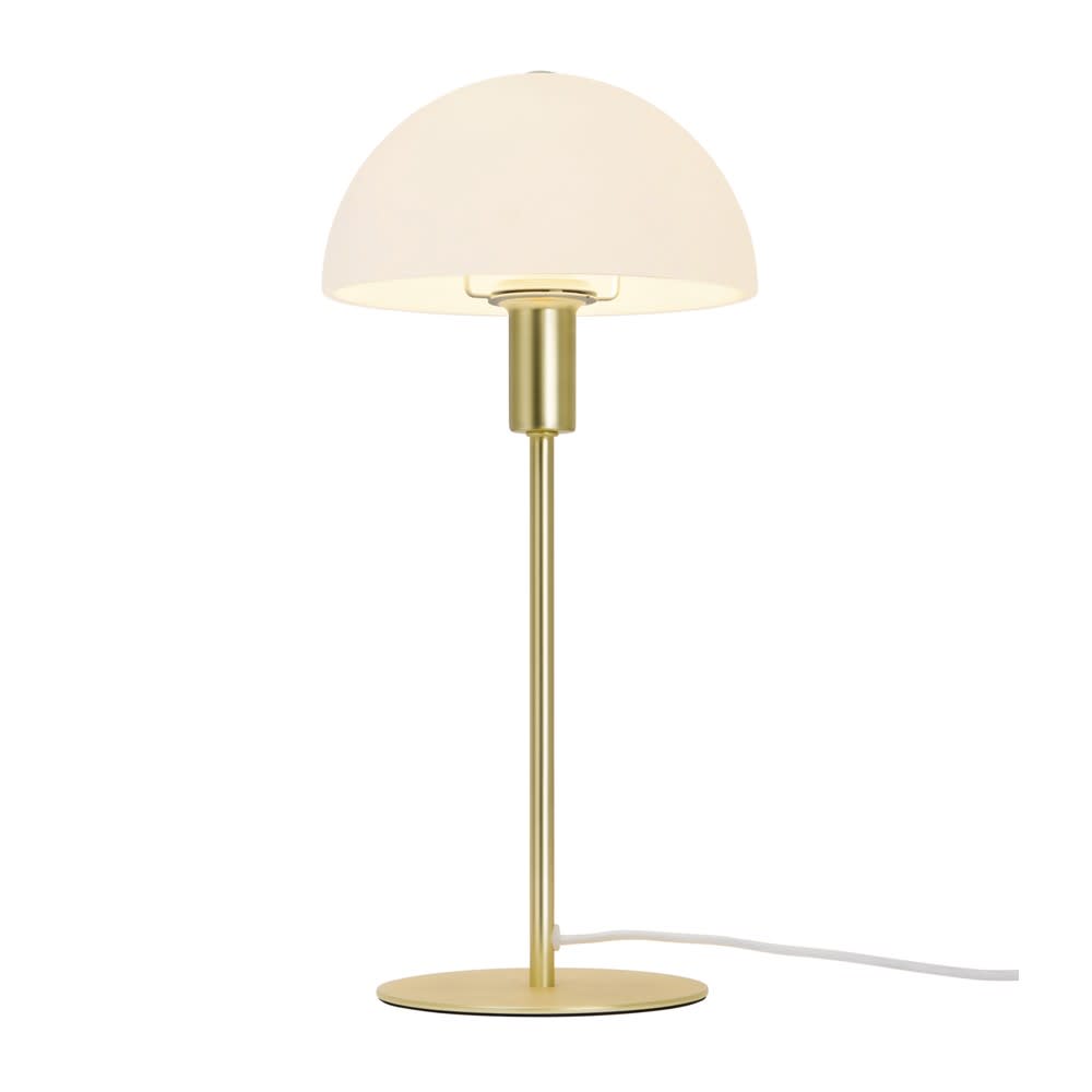 Nordlux Tischleuchte aus goldenem Metall mit kuppelförmigem Glasschirm style modern - Metall