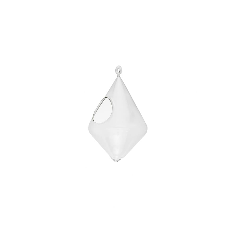 Sia Deco Hängende Vase aus Glas H20, Durchsichtig style modern Transparent Glas