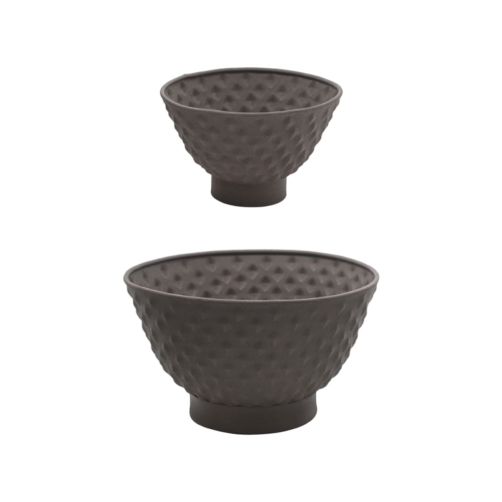Set de 2 cache-pots décoratifs en fer D35