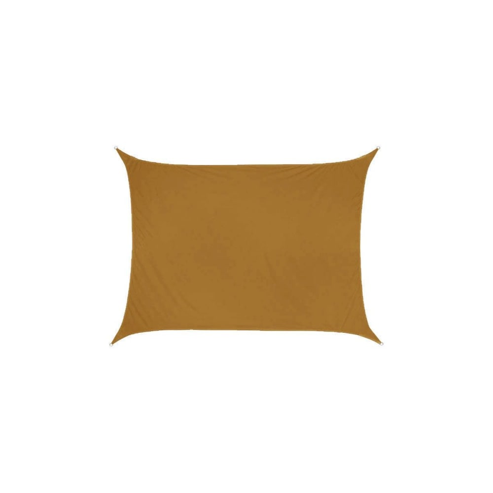 Toile d'ombrage rectangulaire 4 x 3 mètres ocre