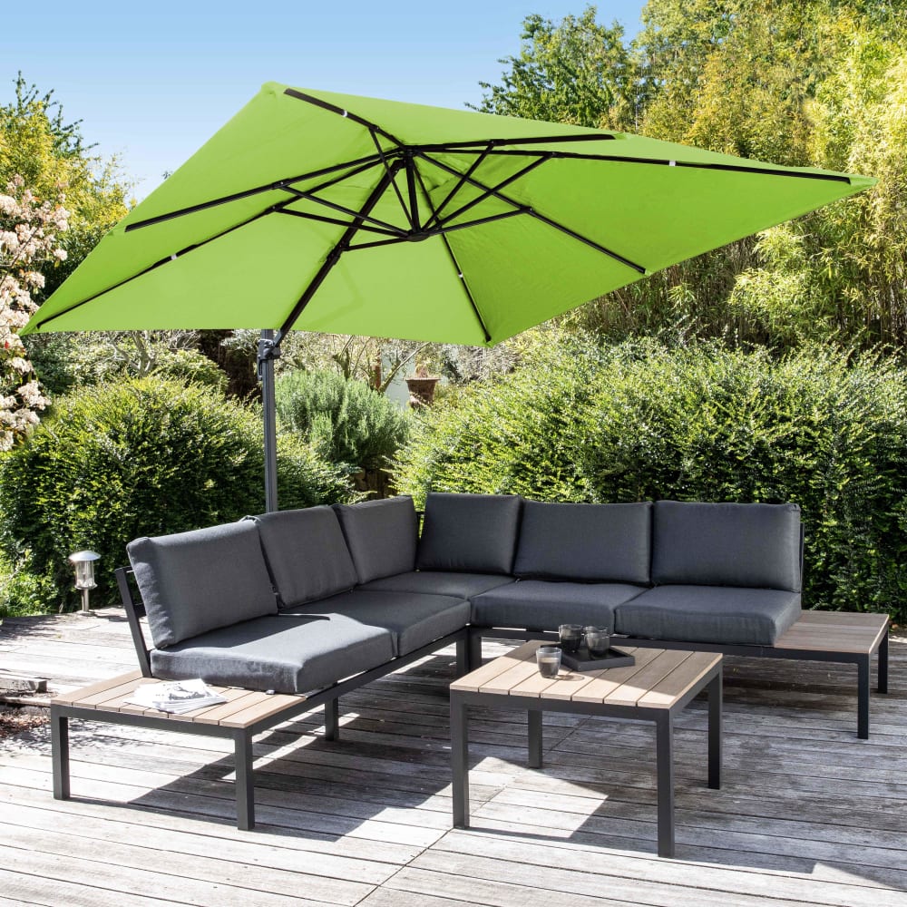 Toile pour parasol déporté 3x3m vert - Maisons du Monde