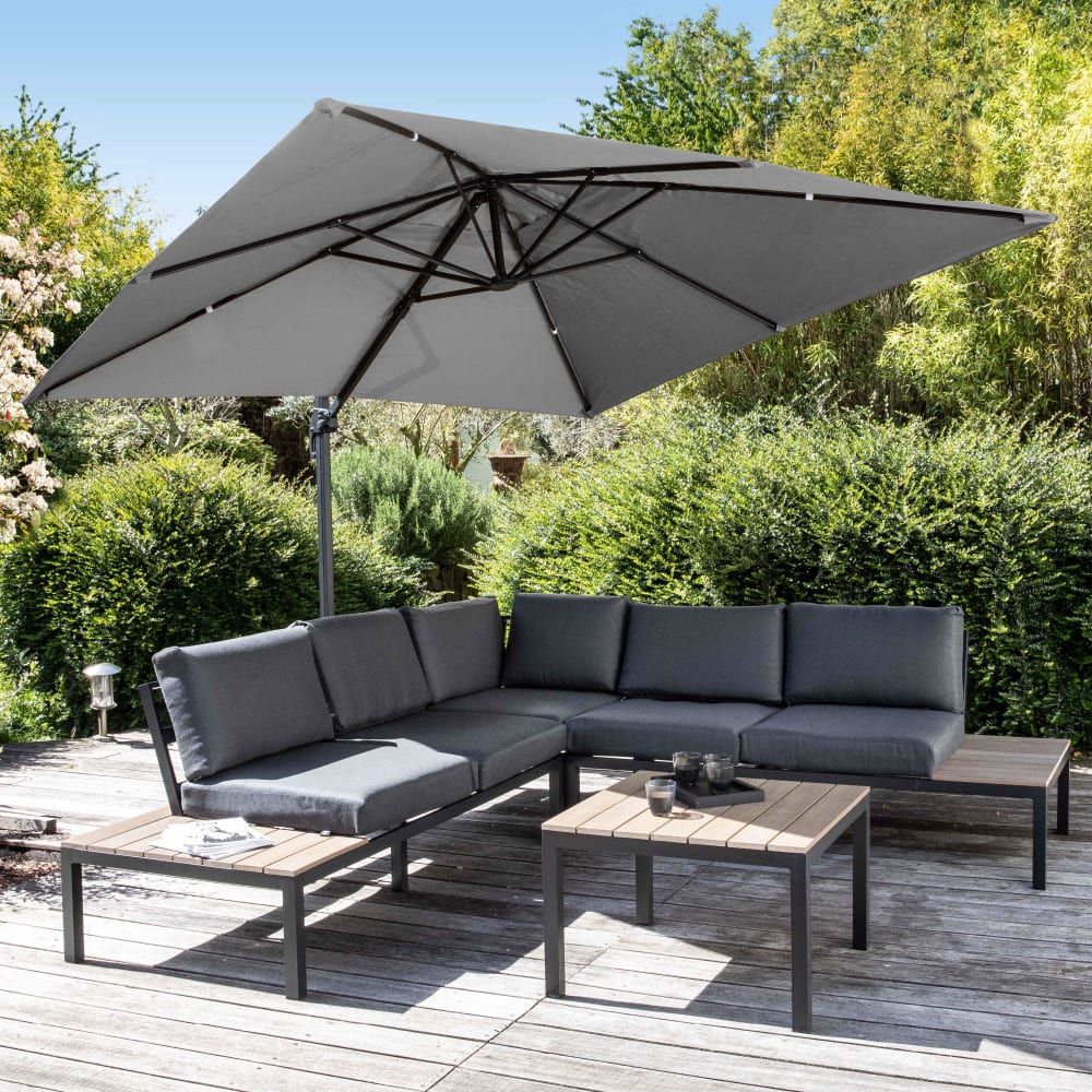 Toile pour parasol déporté 3x3m anthracite