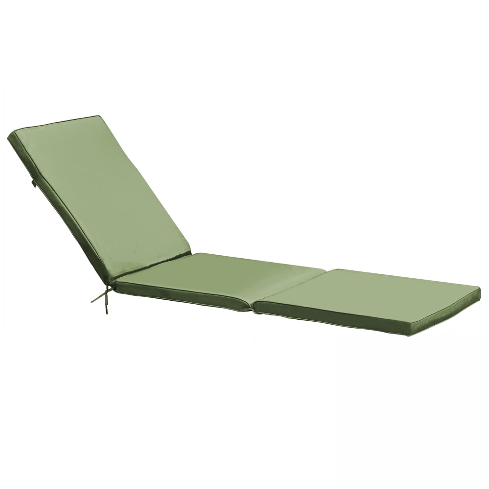 Coussin baño de sol poliéster verde cactus 186x53x5 cm