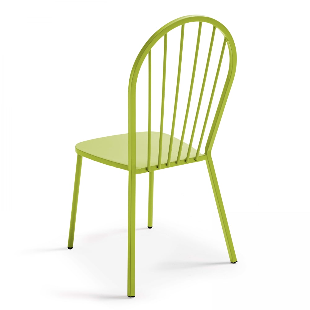 Chaise bistrot en métal vert