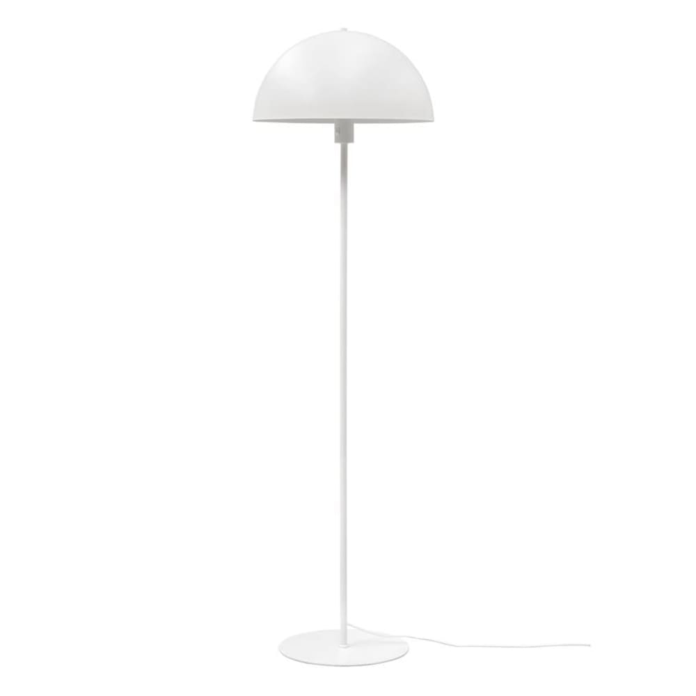 Lampadaire en métal blanc mat