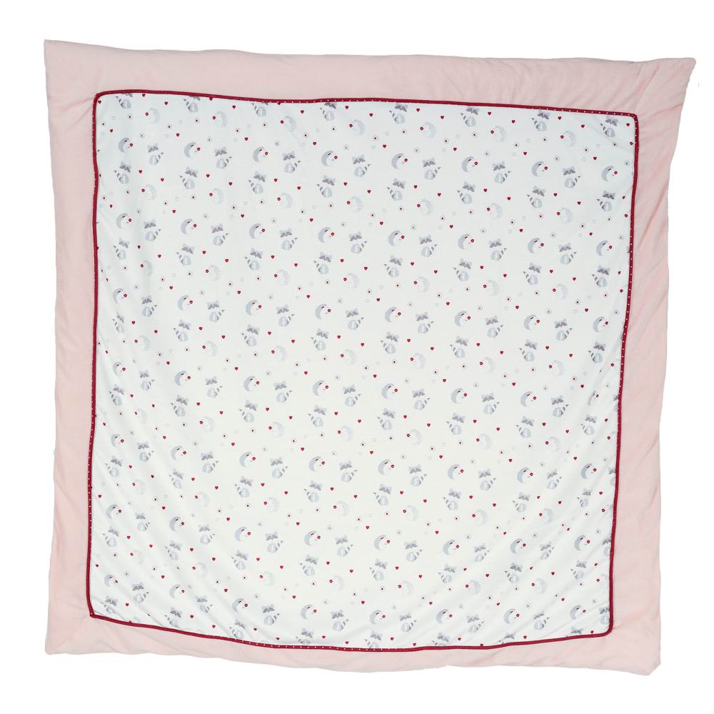 Tapis de parc bébé  Rose Velours