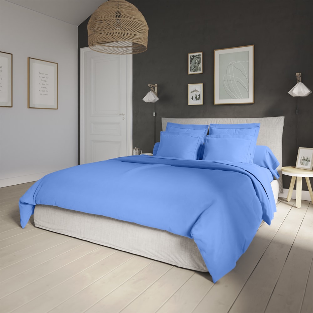 Housse de couette   percale lazuli 140x200 cm