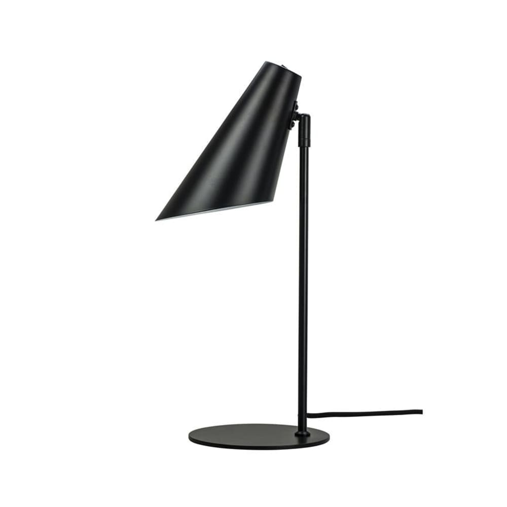 Tischleuchte aus Metall h 50 cm d 15,5 cm, mattschwarz - Maisons