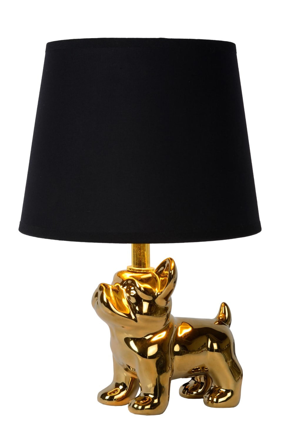 Lámpara de mesa de porcelana 1xe14, oro