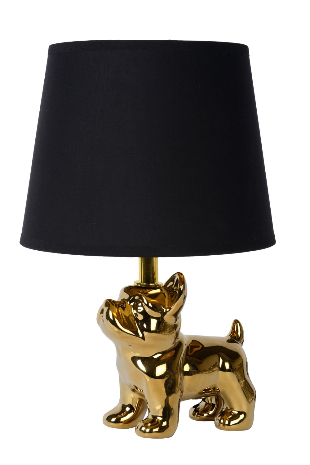 Lámpara de mesa de porcelana 1xe14, oro - Maisons du Monde