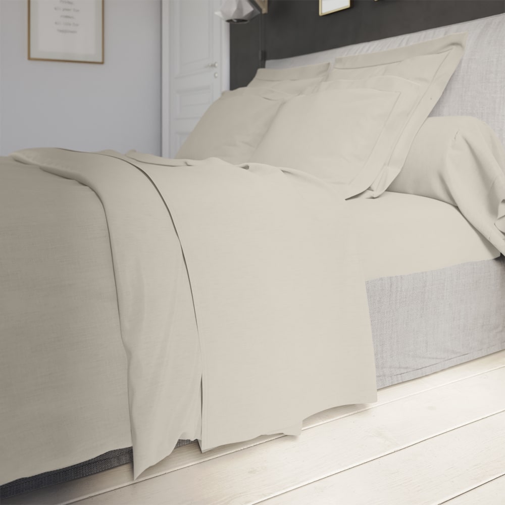 Drap housse   percale coquille 180x200 cm - Maisons du Monde