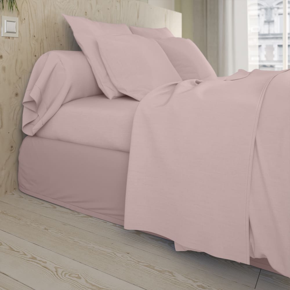 Drap housse   coton poudre 180x200 cm - Maisons du Monde
