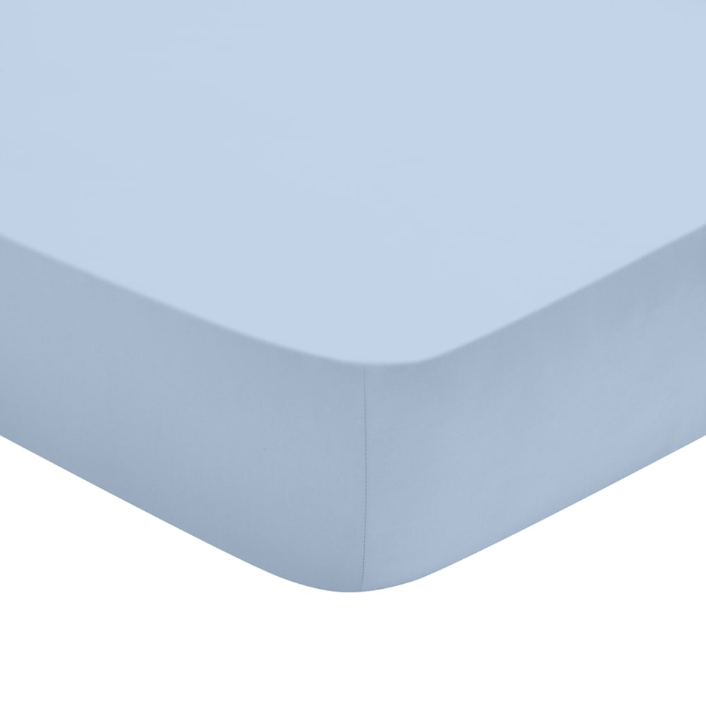 Drap housse   coton givre 90x190 cm