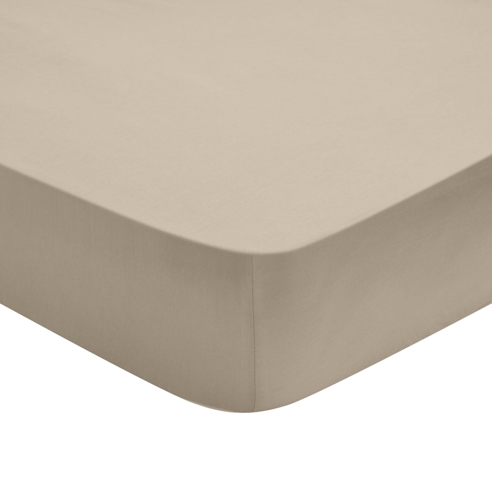 Drap housse   percale osier 140x190 cm