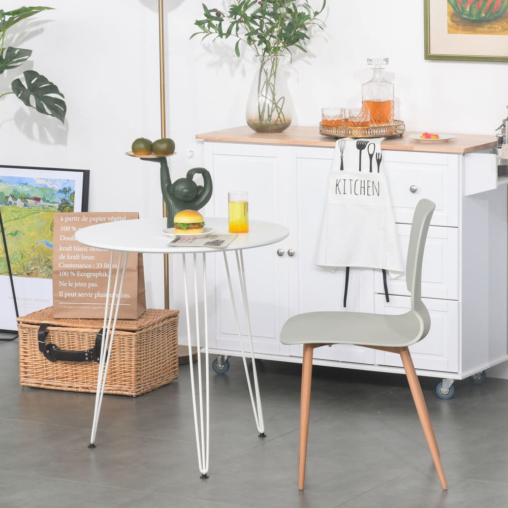 Mesa de comedor ø70x75 cm blanco - Maisons du Monde