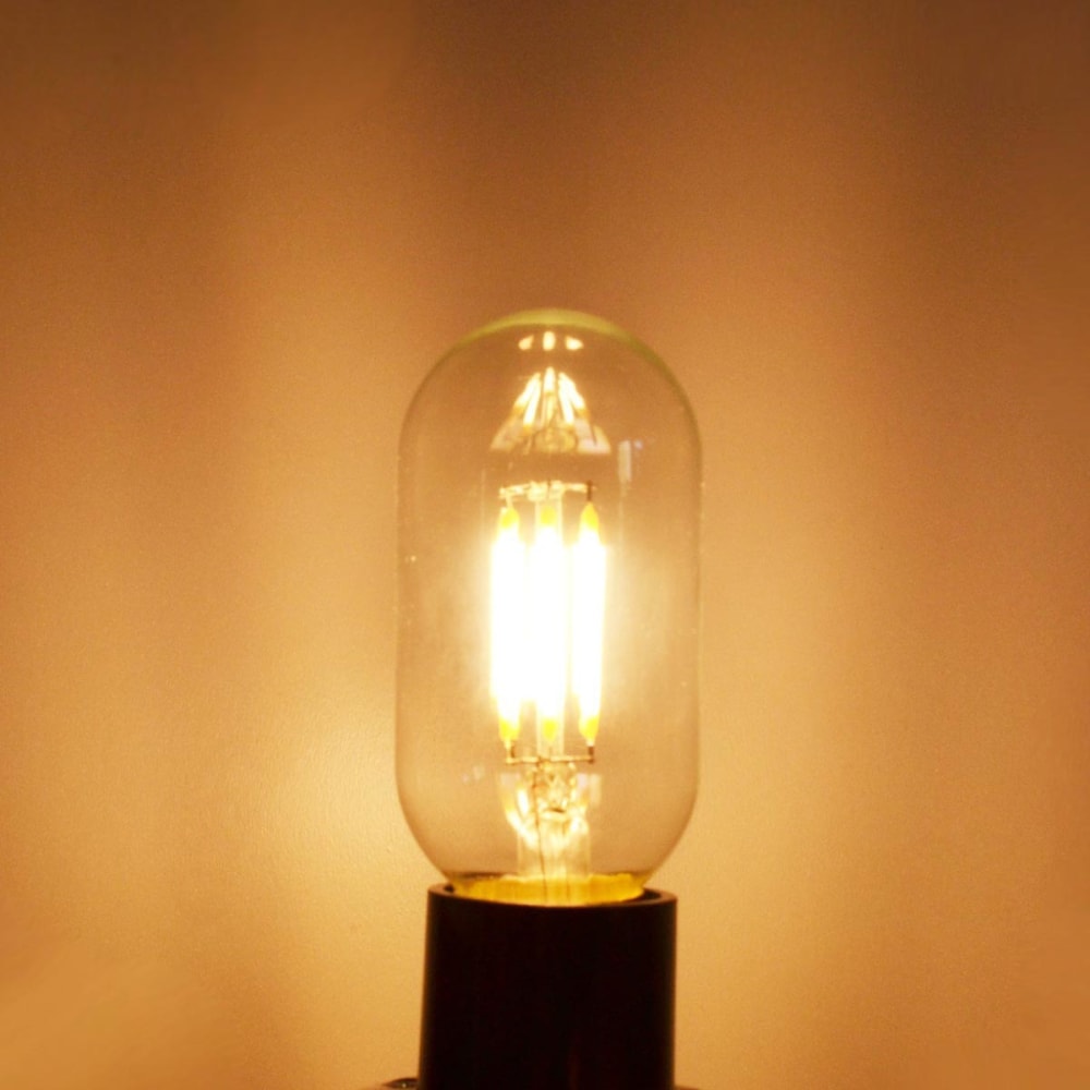 LUMISKY Packung mit 100 LED-Filamentlampen Transparent e14 style classic chic Transparent Glas