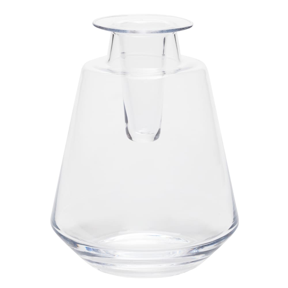 Vase décoratif en verre transparent h17 — vue 4